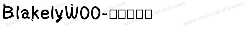 BlakelyW00字体转换