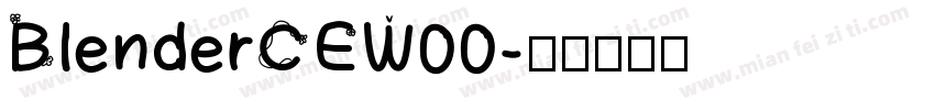BlenderCEW00字体转换
