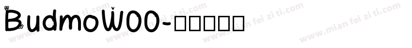 BudmoW00字体转换