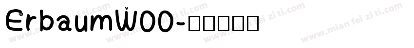 ErbaumW00字体转换