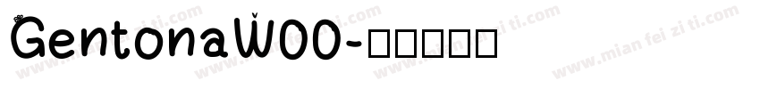 GentonaW00字体转换
