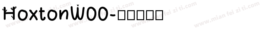 HoxtonW00字体转换