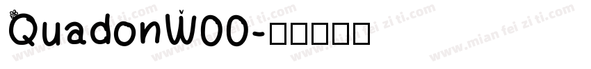 QuadonW00字体转换