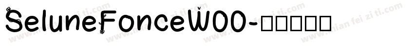 SeluneFonceW00字体转换