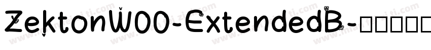ZektonW00-ExtendedB字体转换