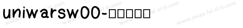 uniwarsw00字体转换