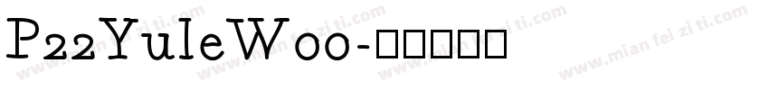 P22YuleW00字体转换