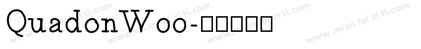 QuadonW00字体转换