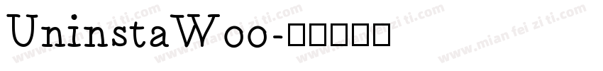 UninstaW00字体转换
