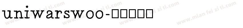 uniwarsw00字体转换
