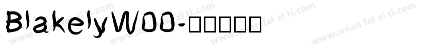 BlakelyW00字体转换