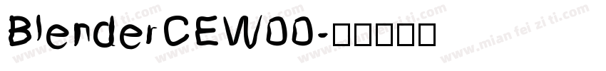 BlenderCEW00字体转换