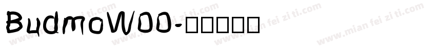 BudmoW00字体转换