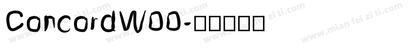 ConcordW00字体转换
