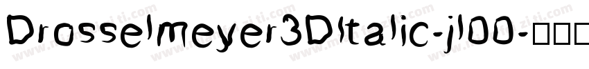 Drosselmeyer3DItalic-jl00字体转换