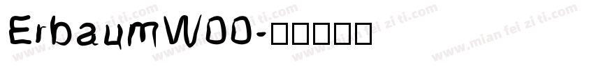 ErbaumW00字体转换