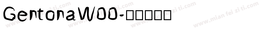 GentonaW00字体转换