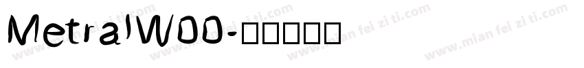 MetralW00字体转换