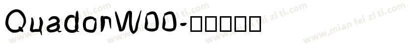 QuadonW00字体转换