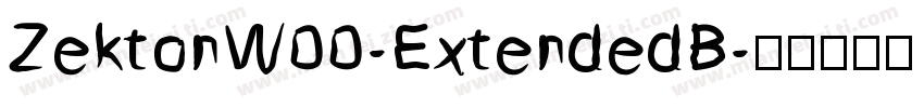 ZektonW00-ExtendedB字体转换