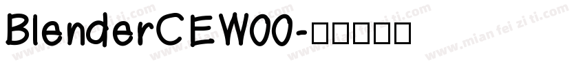 BlenderCEW00字体转换