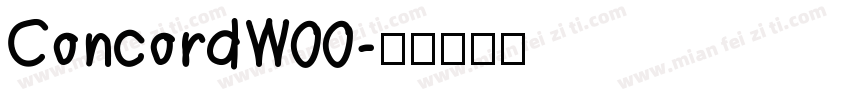 ConcordW00字体转换