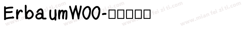 ErbaumW00字体转换