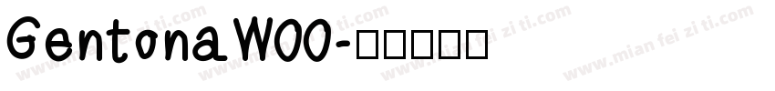 GentonaW00字体转换
