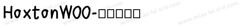HoxtonW00字体转换