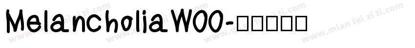 MelancholiaW00字体转换