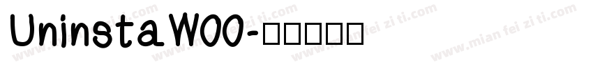UninstaW00字体转换