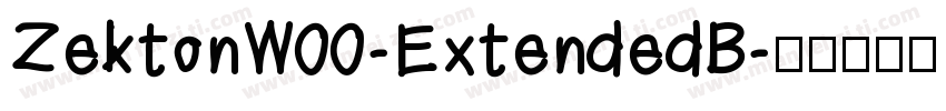 ZektonW00-ExtendedB字体转换