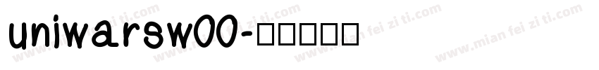 uniwarsw00字体转换