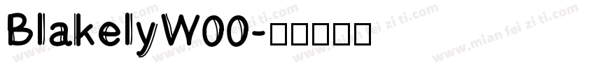 BlakelyW00字体转换