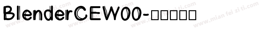 BlenderCEW00字体转换