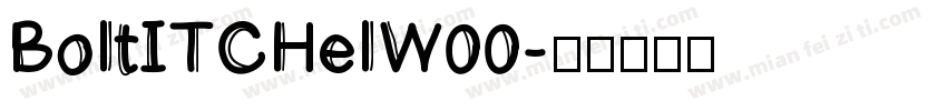 BoltITCHelW00字体转换