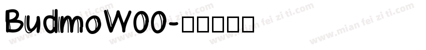 BudmoW00字体转换