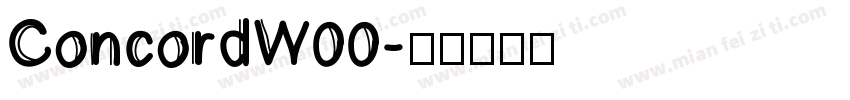 ConcordW00字体转换