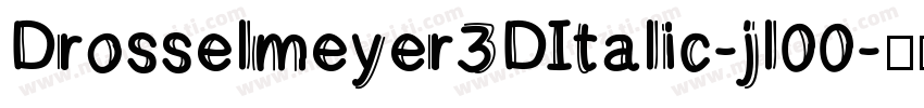 Drosselmeyer3DItalic-jl00字体转换