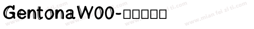 GentonaW00字体转换
