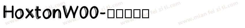 HoxtonW00字体转换