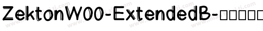 ZektonW00-ExtendedB字体转换