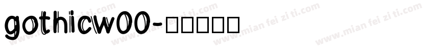 gothicw00字体转换