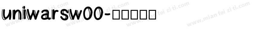 uniwarsw00字体转换
