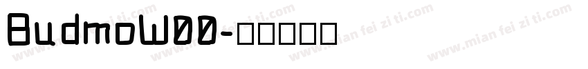 BudmoW00字体转换