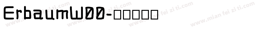 ErbaumW00字体转换