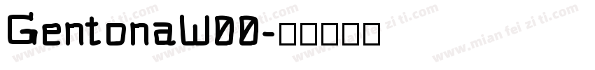GentonaW00字体转换