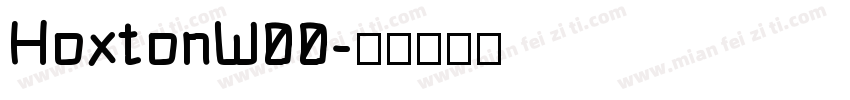 HoxtonW00字体转换