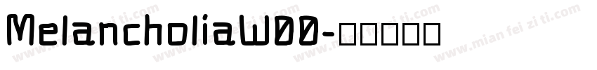 MelancholiaW00字体转换