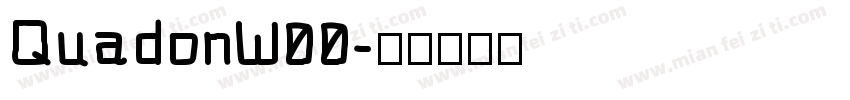 QuadonW00字体转换
